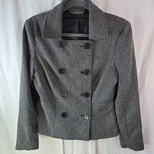 Max womens_four button closure size Medium in black/white